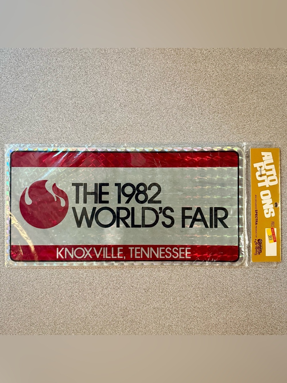 NIB 1982 World’s Fair Knoxville TN License Plate